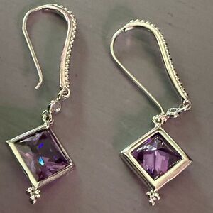 Judith Ripka 925 Sterling Silver Earrings NEW